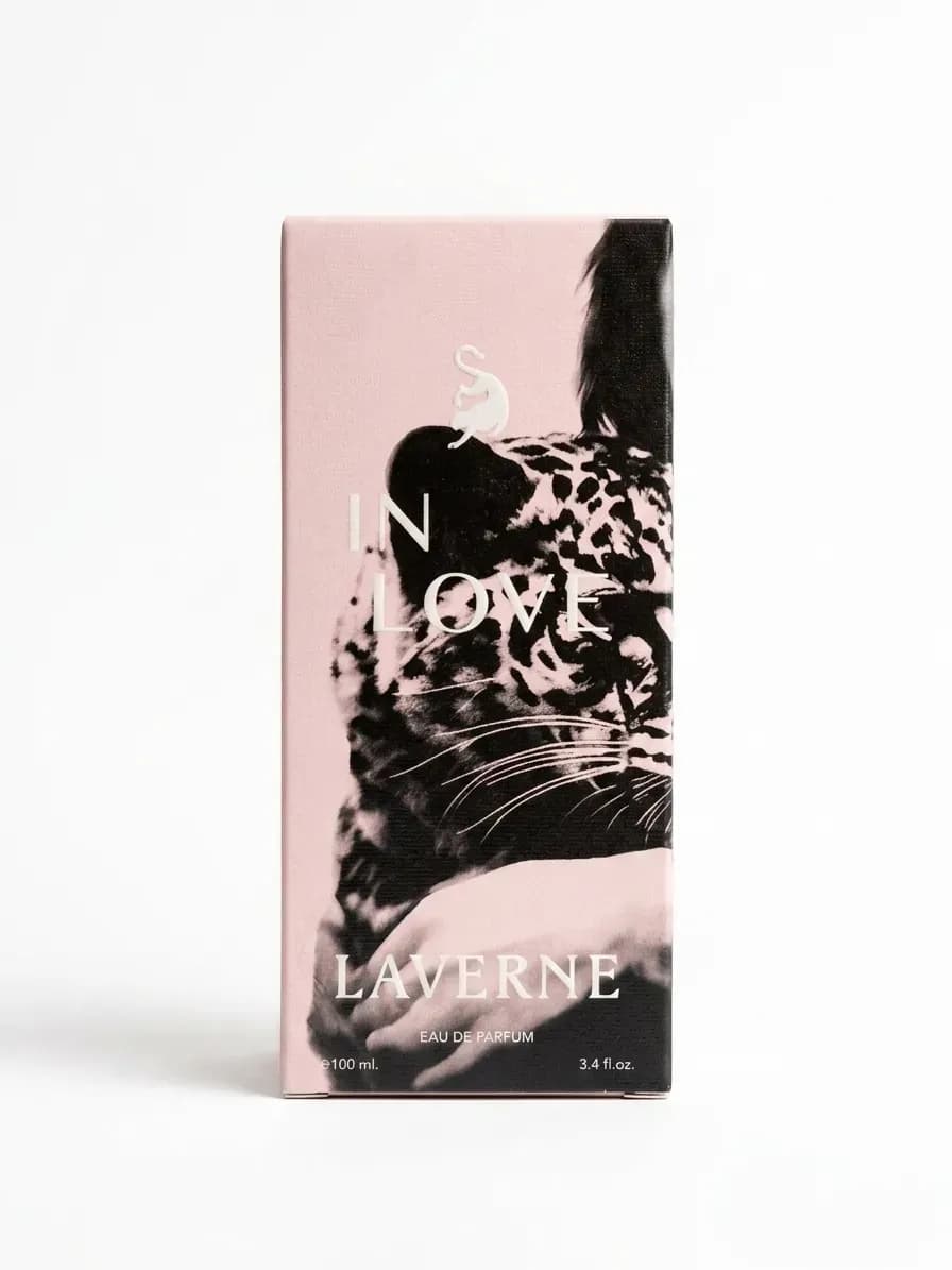 Laverne In Love Eau de Parfum in a 100ml pink box
