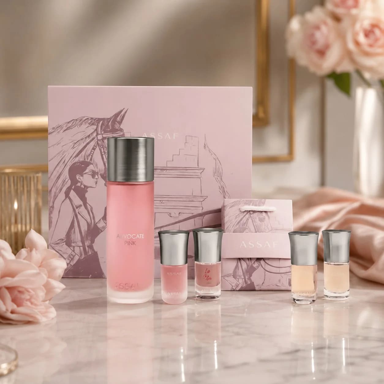 Arrogate Pink Collection Perfume Gift Set by Assaf